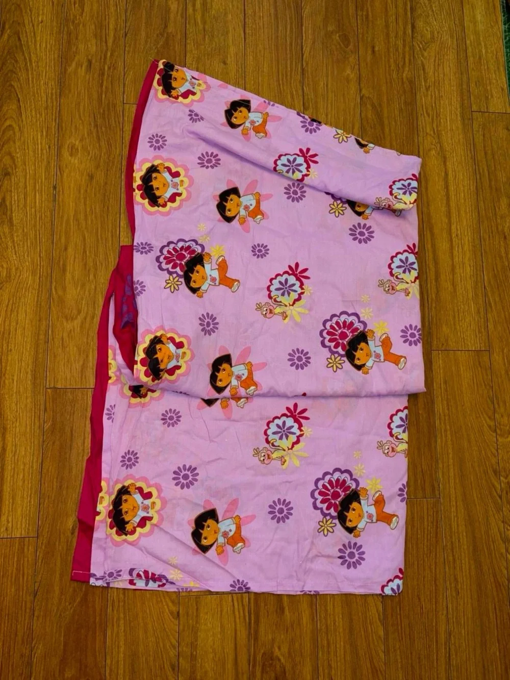 Vintage Y2K 2005 Dora the Explorer Twin Size bed sheet